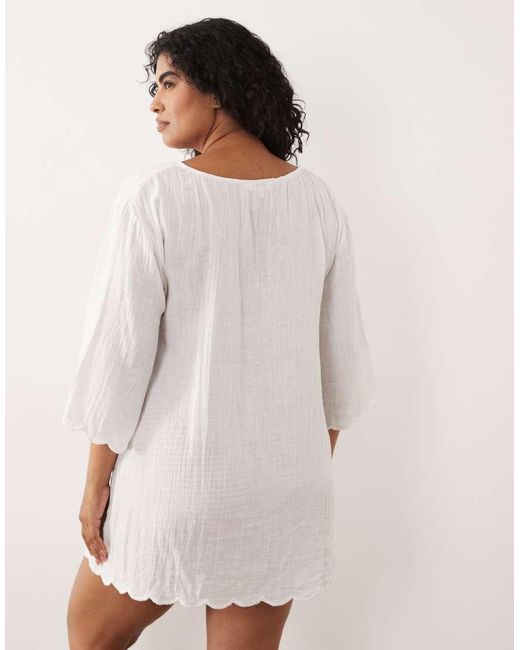 Esmee Curve White Esmée Curve Mini Dress Beach Cover Up