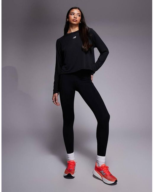 New Balance Black Infinity Propel Long Sleeve Top