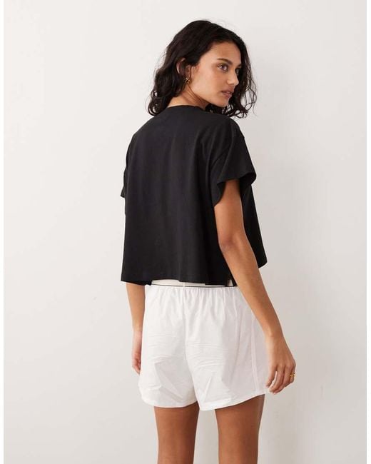 Calvin Klein White Heritage Cotton Logo Waistband Shorts