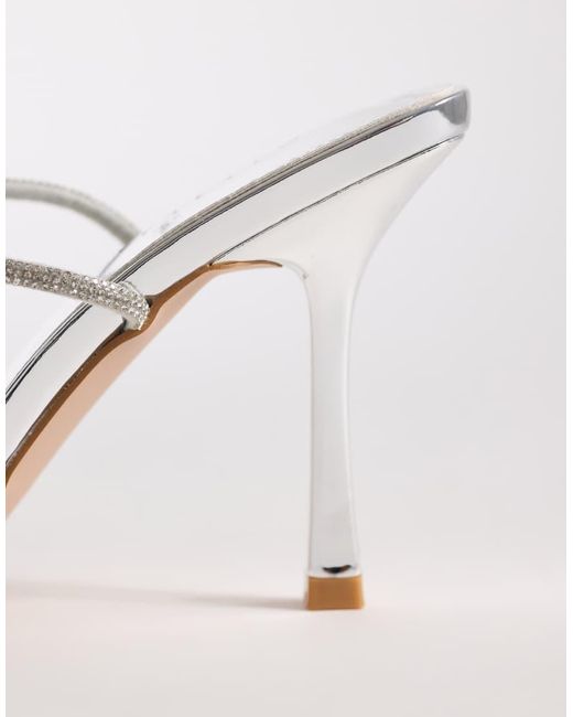 SIMMI White Simmi London Judy Embellished Heeled Sandals