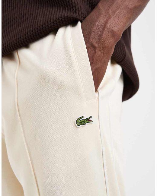 Lacoste White Wide Leg jogging Bottoms for men