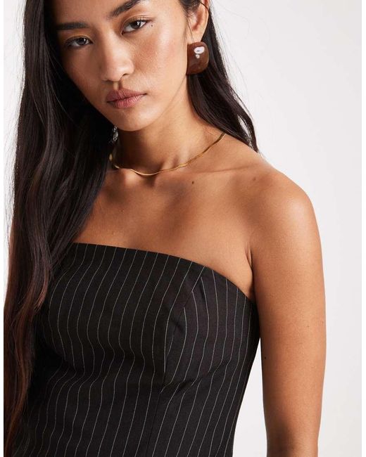 ASOS White Tailored Bandeau Top Co-ord