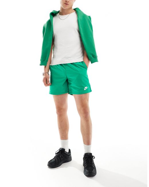 Nike Green Club Vignette Woven Shorts for men