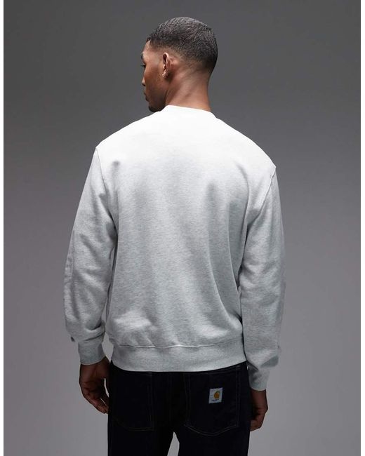 Carhartt Gray Clover Pullover Sweatshirt for men