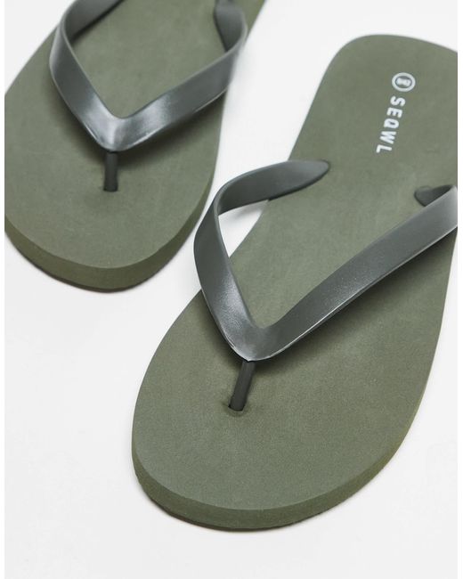 SEQWL Green Mamun Thong Flip Flops for men
