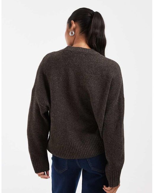 Vero Moda Black Soft O-Neck Oversized Jumper