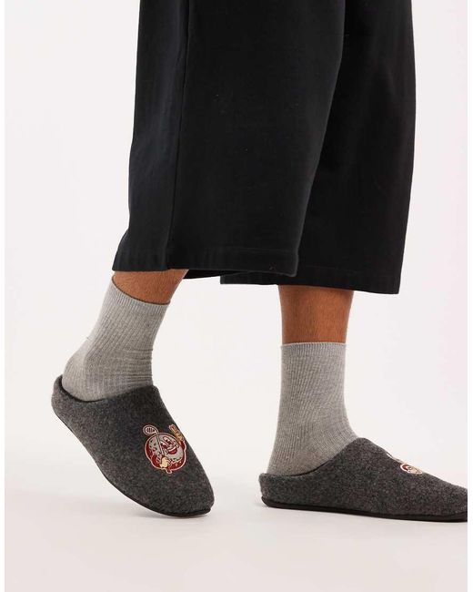 ASOS Black Mule Slipper for men