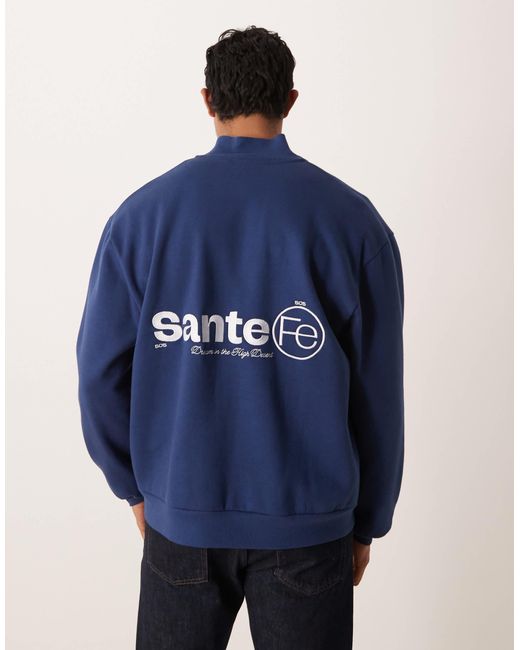 ASOS – relaxed-fit-sweatshirt in Blue für Herren