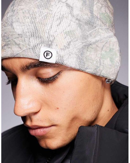 Faded Store Blue Skull Beanie for men