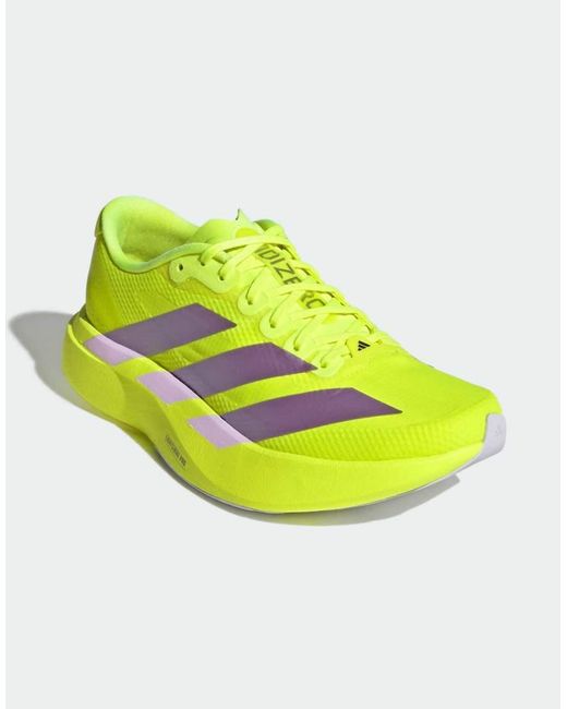 Adidas Originals Yellow Adizero Evo Sl Running Shoes