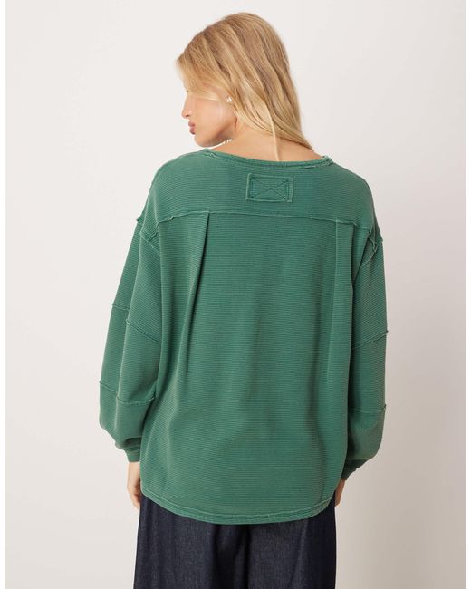 Free People Green Total Eclipse Tee
