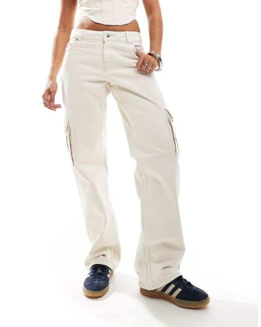 Tommy Hilfiger White – sophie – cargo-jeanshose