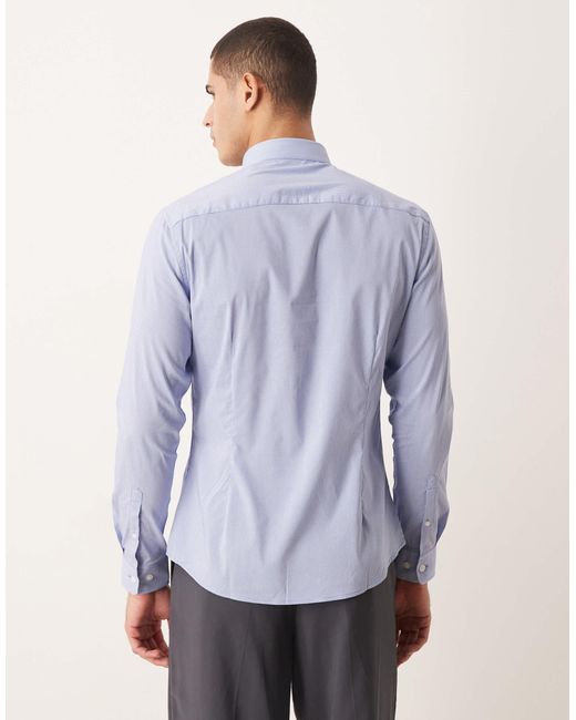 ASOS Blue Slim Shirt for men