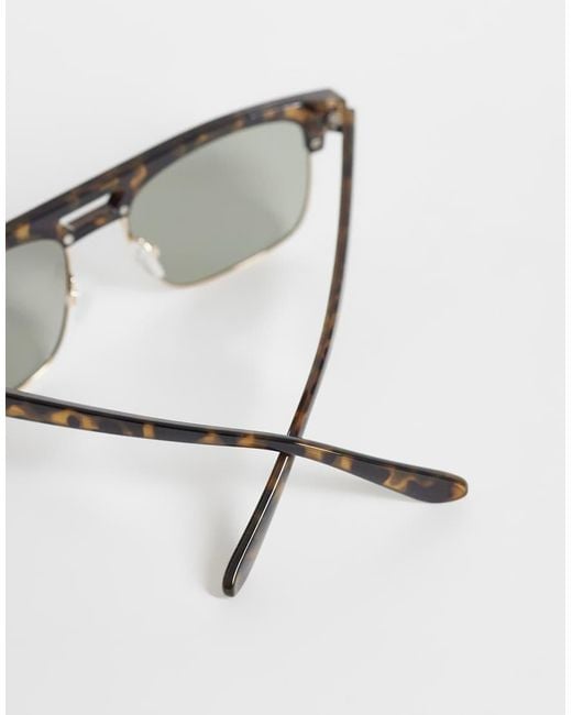 ASOS Gray Retro Sunglasses for men