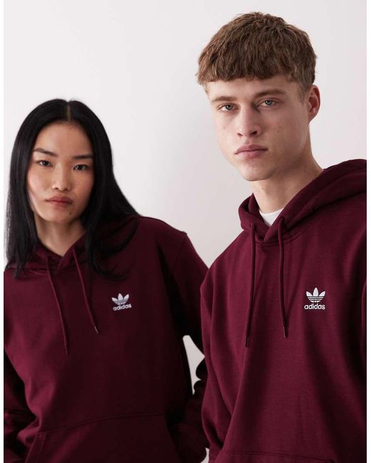 Adidas Originals Red Essential Hoodie