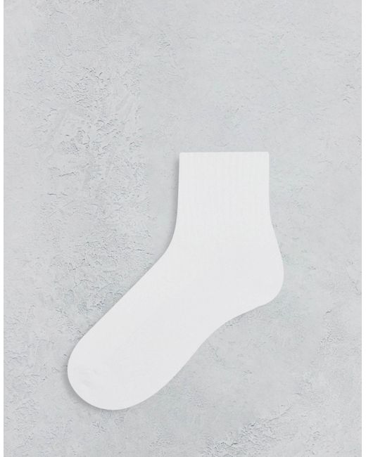 ASOS Gray 5 Pack Terry Ankle Socks