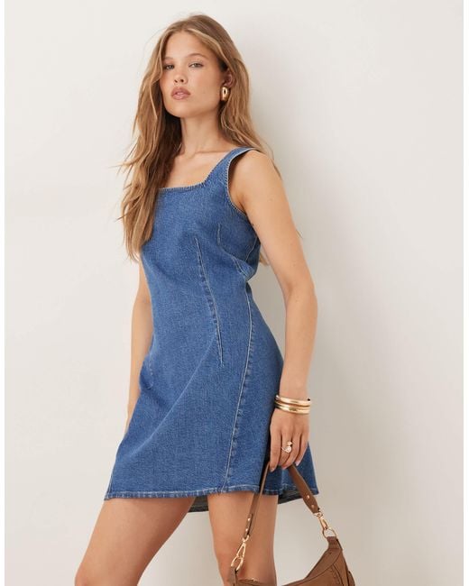 Nobody's Child Delta Denim Mini Shift Dress in Blue | Lyst Nobody's Child Delta Denim Mini Shift Dress in Blue | Lyst