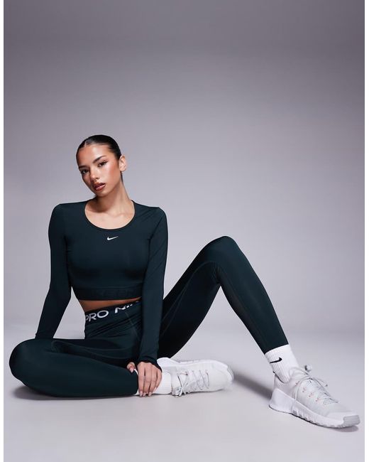 Nike Blue Nike Pro Training 365 leggings