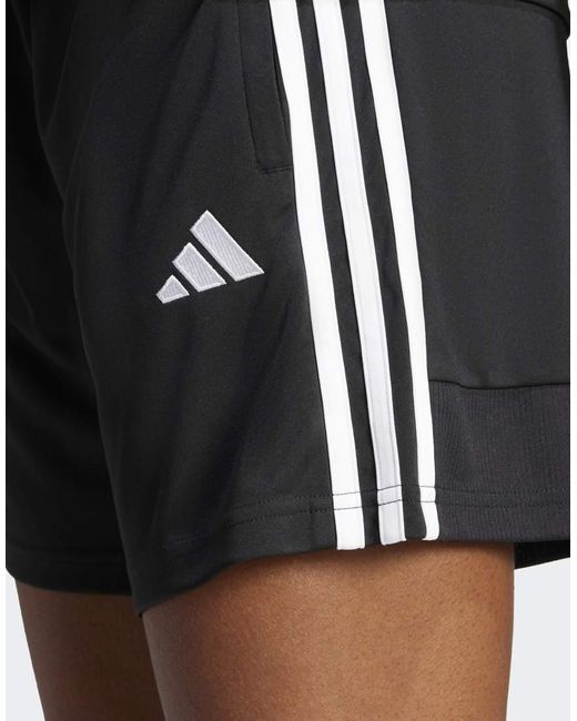 Pantalones Cortos Negros Y Blancos Básicos Tiro 25 Essentials De Adidas Originals de color Black