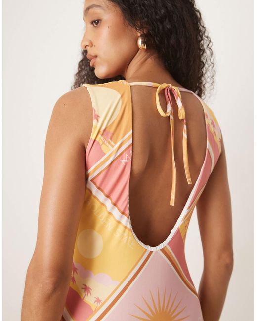ASOS Orange – ärmelloses minikleid
