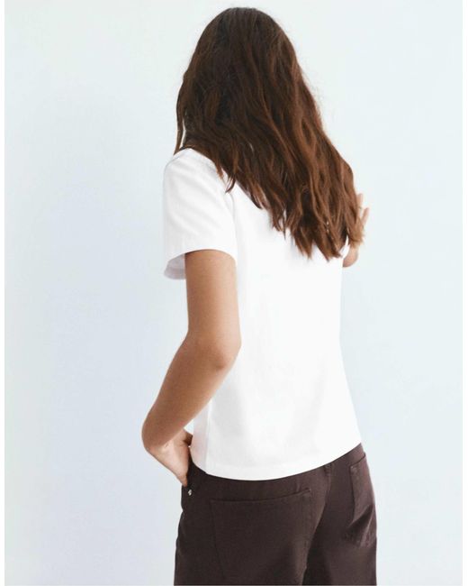 Pull&Bear White – basic-t-shirt
