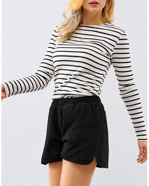 Bolongaro Trevor White Real Suede Tracie Short