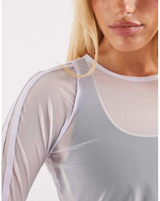 Adidas Originals Blue Adidas Originals Sport Long Sleeve Top