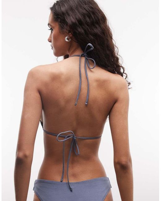 Weekday Multicolor Mix & Match Triangle Tie Bikini Top