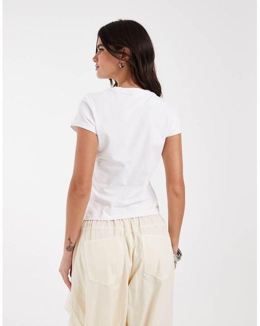 ASOS White Disney Baby Tee With Tinkerbell Print
