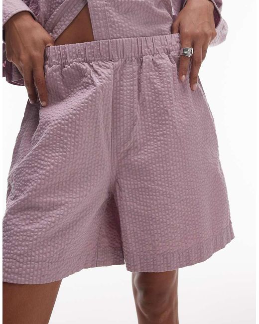 Carhartt Pink Toland Seersucker Regular Fit Short Co-ord