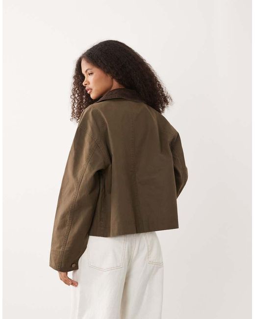 Mango Brown Barn Jacket
