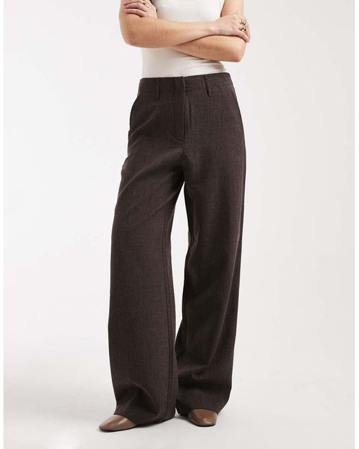 Vero Moda Brown High Waist Wide Leg Trouser