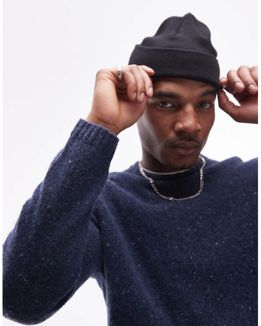 ARKET – strukturiertes wollmix-sweatshirt in Blue für Herren