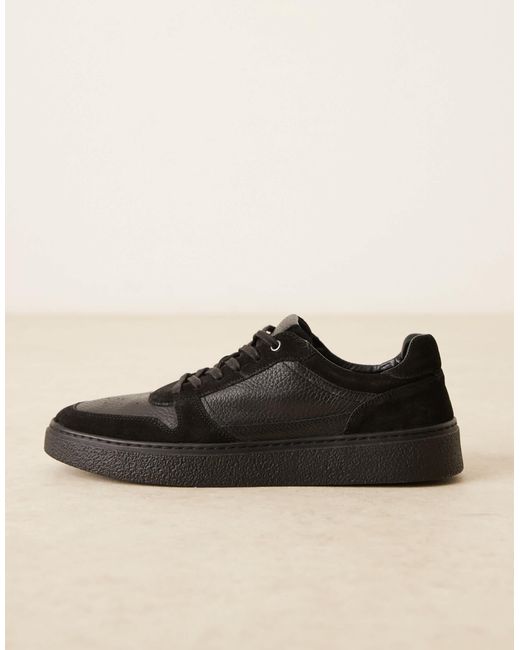 ASOS Black Panelled Trainers for men