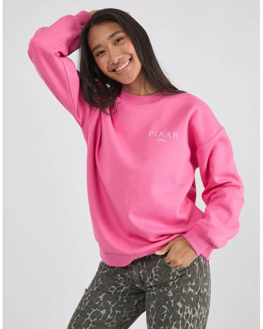 Custard Pink Disney Pixar Mixed Character Sweatshirt