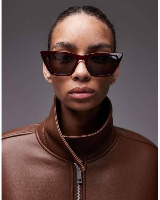 & Other Stories Brown Cat Eye Sunglasses