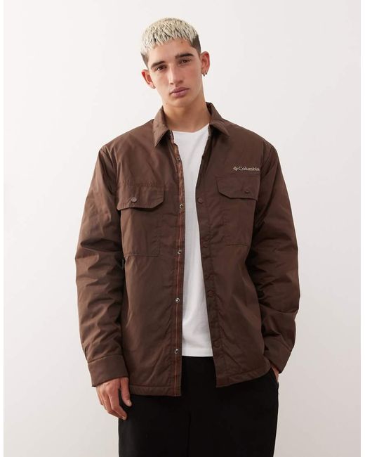 Columbia Brown Landroamer Shirt Jacket for men