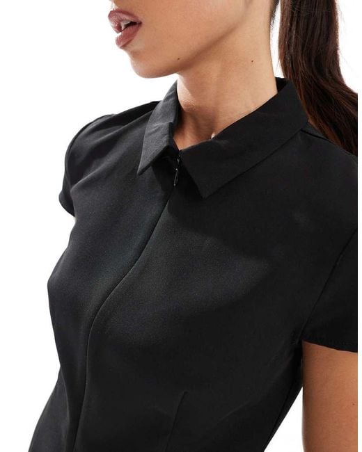 Vestito Strutturato Stile Tennis di ONLY in Black