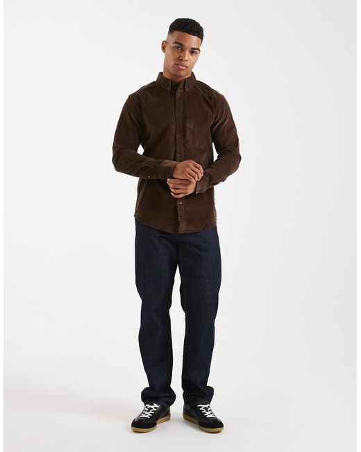 Camicia di Only & Sons in Brown da Uomo