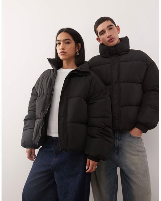 Collusion Black Puffer Jacket
