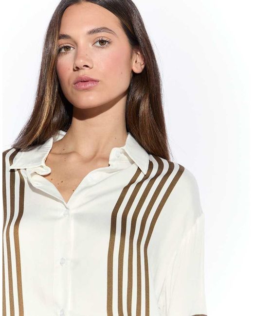 NARRATED White Short Sleeve Shirt