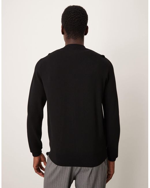 Mango – strick-oberteil in Black für Herren