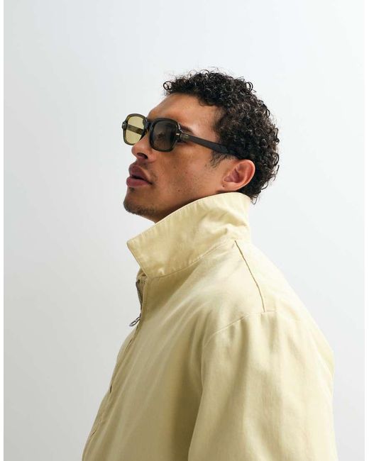 ASOS Natural Cotton Harrington Jacket for men