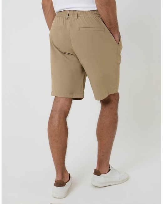 Threadbare Natural Elasticated Waist Stretch Chino Shorts for men