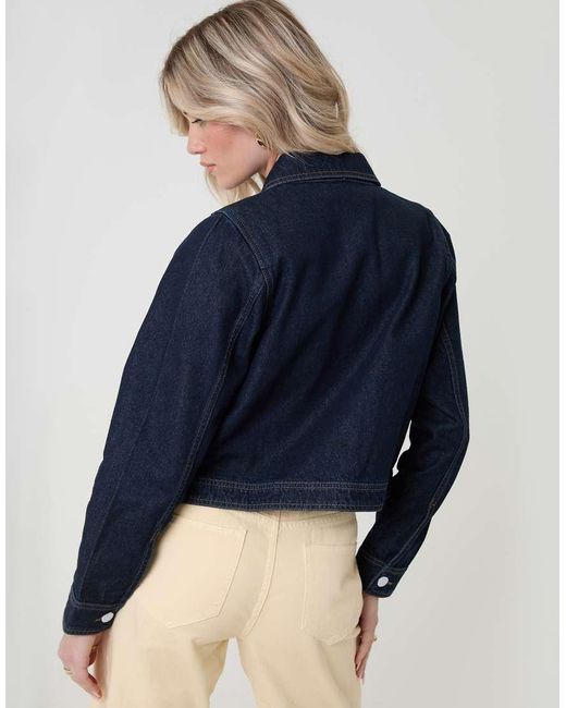 Threadbare Blue Denim Jacket With Patch Pockets