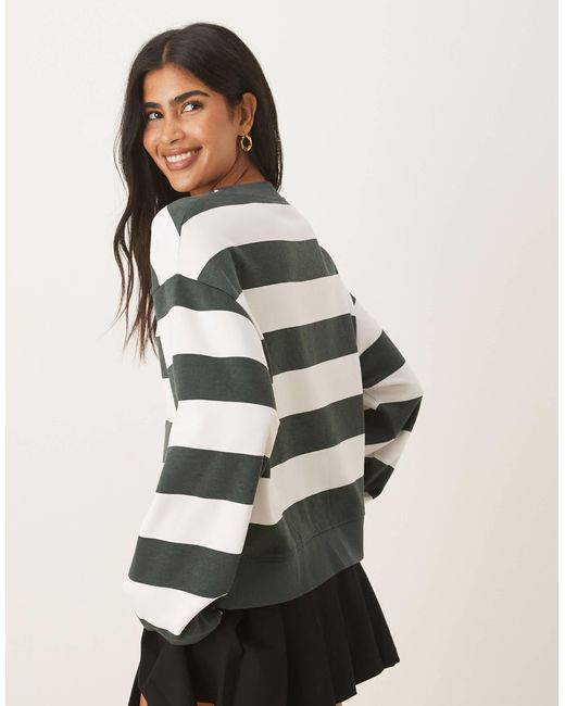 ASOS Multicolor Sweatshirt With Wide And Stripe