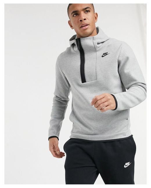 nike tech fleece half zip hoodie