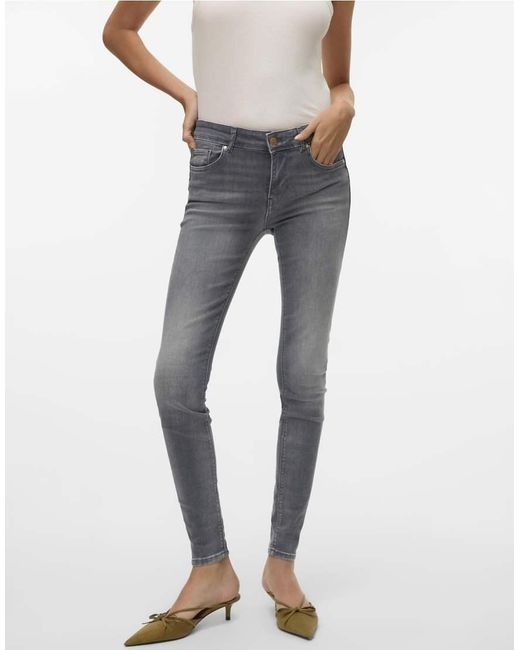 Vero Moda White Slim Fit Jeans
