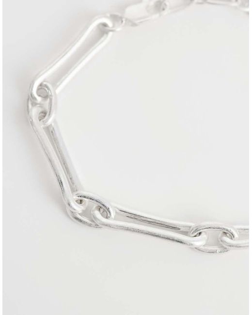 ASOS Natural Long Molten Link Bracelet for men