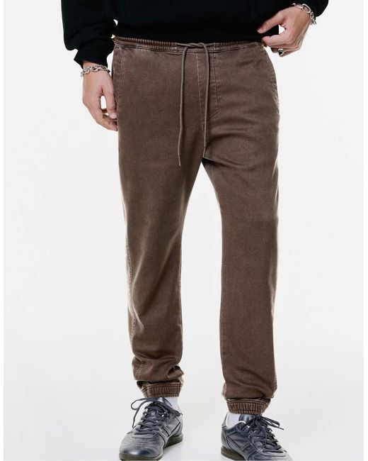 Pull&Bear Comfortabele Joggingbroek in het Brown voor heren